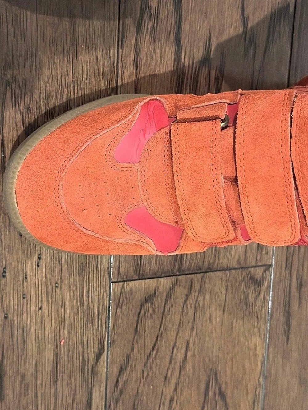 Isabel Marant Bekett Wedge Sneakers Orange & Pink EU 39 - Picture 5 of 9